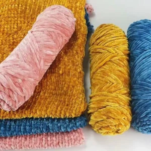 3mm Velvet Yarn 100g Crochet 100% Polyester Fuzzy Chenille Hand Knitting Velvet Yarn