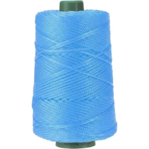 3mm X 219 Yards Light Blue Polyester Macrame Cord Braided Soft Crochet Yarn for DIY Wall Hanging Plant Hangers Bag Crafts
