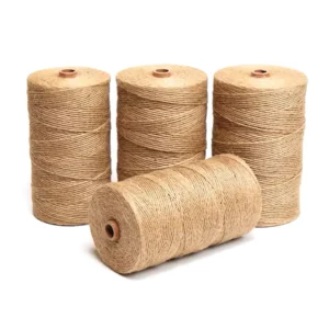 4-14mm 3-Ply Eco-friendly Twisted Natural Jute Rope with Customizable Color OEM Service for Packaging Decorating Outdoor Use