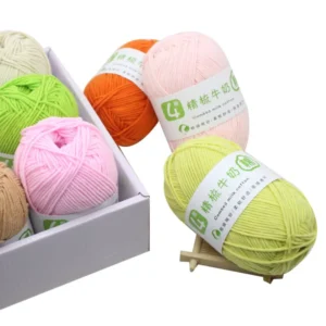 4 Ply 50g Milk Cotton Yarn Hand Knitting Crocheting Strong Versatile Weaving Sewing