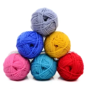 4 Ply Soft Milk Cotton Baby Yarn 100% Acrylic Fancy Dyed Pattern for Hand Knitting Clothes for Babies