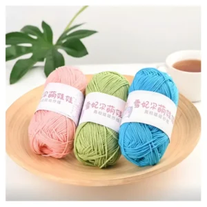 4 Strand Baby Cotton Yarn High Tenacity Hand Knitting Weaving Yarns with Recycled Feature