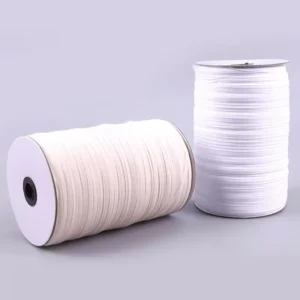 4.5cm 100% Cotton in Rolls for Pack Decoration bleach White Tabby Thick Cotton Webbing