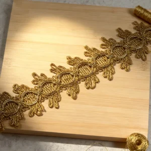 4.5cm Eco Friendly DIY Cloth Gold Silver Embroidered Sequins Lace Trim Geometric Pattern for Fashion Sexy Garments
