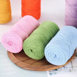 400g Ball 3cm Thickness 120 Meters Crochet Knitting DIY 100% Polyester T Shirt Yarn