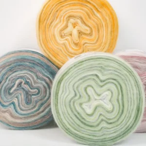 400grams Handmade DIY Crochet Bouquet Blanket Gradient Spray Wool Yarn Hand Mixed Line for Sweater Scarf Hat