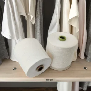40S/1 Raw White 100% Cotton Organic Yarn GOTS & OCS Certified Combed Ring Spun Yarn Eco-Friendly for Knitting and Weaving