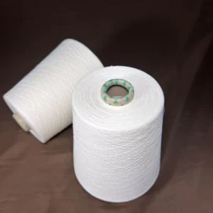 40S/1 Recycled Cotton Open End Carded Yarn Raw Color Eco-Friendly Anti-Pilling for Machine Knit Socks