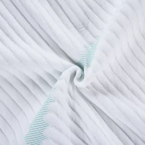 450Gsm Organic Cotton Fabric 100% Organic Cotton Dyed Bedding Fabric