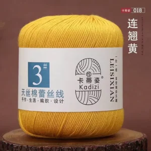 48 Color Acrylic Blended Yarn Strong Cotton Acrylic Hand Knitting Lace with Retardant Pattern Dyed