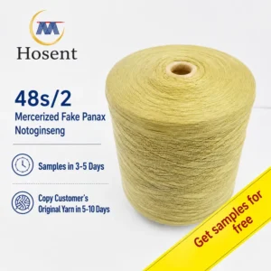 48-count Mercerized Faux Three-seven Polyester Ring Spun Chenille Yarn Shrink-resistant Yarn