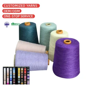 48NM 2 60% Polyester 40% Viscose Fabric Ice Silk Viscose Filament Rayon Yarn Blended Yarn