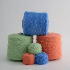 4CM 100% Nylon Faux Mink Yarn Fluffy Soft Plush Fur Effect Medium Width Knitting Crochet Scarf Garment Toy Fabric Use