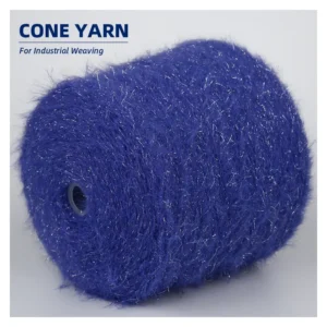 4cm Silver Silk Imitation Mink Fancy Yarn