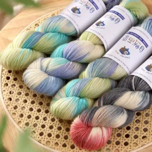 4ply 50g 100% Cotton Mixed Colors Eco Friendly Recycled Fancy Hand Knitting Yarn for Embroidery Sewing Weaving