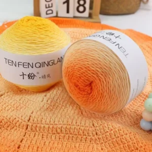 5 Strands Dyed Fancy Acrylic Blended Yarn Eco-Friendly Anti-Pilling Abrasion-Resistant Hand Woven Shawl Bouquet Sweater Line DIY