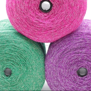 5.2Nm 1 60% Acrylic 40% Polyester Blended Fancy Metallic Lily Yarn