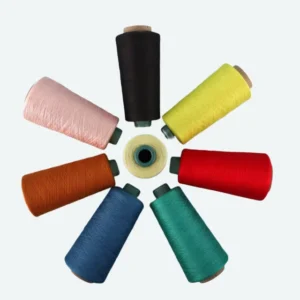 50% Acrylic 28% PBT 22% Nylon Blend Yarn Dyed Core Spun Knitting Yarn