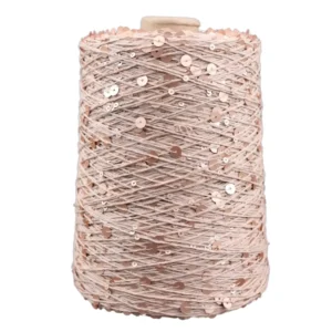 50 Grams, 3 Millimeters, Pure Cotton Sequin Yarn, Hand-woven 400 Meters. Multiple Colors Are Available for Selection.