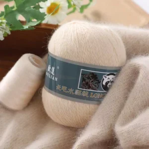 50% Mink Cashmere Yarn and 50% Nylon Blended Yarns 80+ Colors Long Hair Angora Rabbits Hair Women Sweaters Scarf Yarns