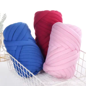 500g Coarse 100% Polyester Eco Friendly Fancy Yarn Dyed Hand Woven Blanket DIY Dog Cat’s Nest Wrapping Bed Special Cloth Strip