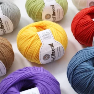 50g 212 Wool Blended Yarn 4 Ply Medium Thick Fancy Dyed Eco Friendly High Tenacity for Children Baby Handmade Sweaters Scarves