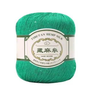 50g 350m Soft Braided Cotton Thread Tibetan Hemp for Summer Short Sleeve Shawl Embroidery Weaving Sequins Linen Lace”