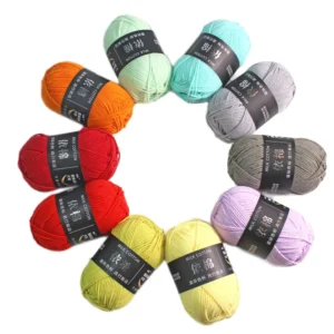 50g 4ply Acrylic Yarn Fancy Dyed 100% Milk Cotton Thread for Knitting Crochet Price