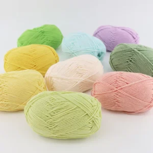 50g Dyed 4-Ply Acrylic Crochet Yarn Organic 5-Ply Milk Cotton Yarns 100g Baby Sweater 8-Ply Milk Cotton Acrylic Yarns