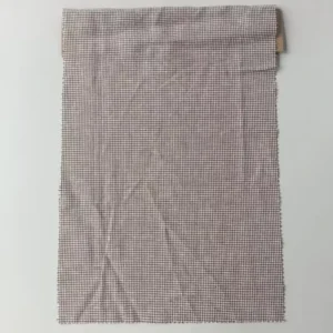 55% Linen 45% Rayon Woven Eco Friendly Anti Odor Yarn Dyed Houndstooth Pongee Fabric for Shirts Blouses Dresses 190GSM