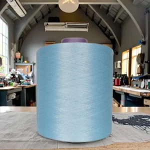 55% Mulberry Spun Silk Yarn 45% Cotton 2 60Nm Natural Fiber Eco Friendly Filament Silk