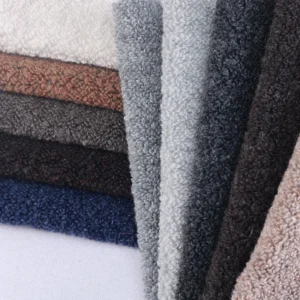 55% Polyester 40% Wool 5% Cashmere Blend Knit Fabric Luxurious Durable Heavy Gauge Woolen Yarn for Boys Overcoats Suits