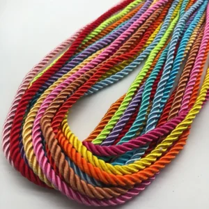 5mm Macrame Cord Twisted Cotton Rope Custom Length Braided Finish For DIY Bag Shoe Projects Coated Metallic Paper Nylon Cotton
