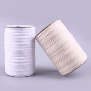 5mm Plain Weave White Spool For Gift Pack 4mm Cotton Webbing