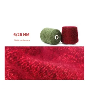 6/26NM 100% Cashmere Colorful Thickness Yarn for Hand Knitting Sweater