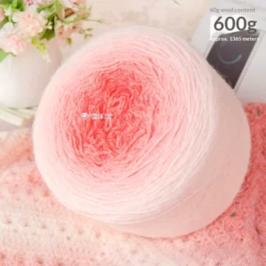 600g Hand Knit Wool Acrylic Blended Fancy Yarn Dyed Group Sweater Scarf Blanket Jiangsu