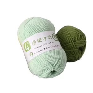 60%Cotton 40% Acrylic Yarn for Hand knitted and Crochet 4 Ply Yarn Crocheted slippers Cushion Doll Carpet Blended Yarn