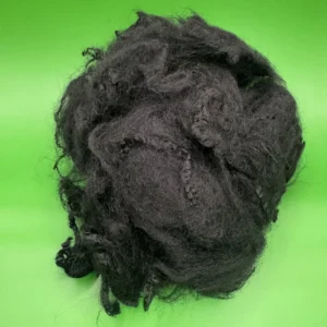 6D 90mm Virgin Polyester Staple Fiber Solid Black for Automotive Interior Sound Insulation Spinning Filling Material Custom