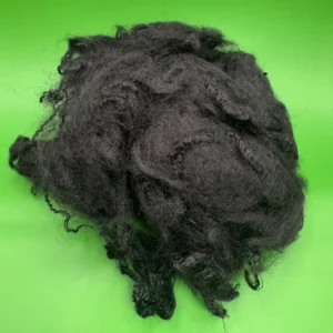 6D 90mm Virgin Polypropylene (PP) Staple Fiber Solid Black for Automotive Interior & Sound Insulation Custom Length
