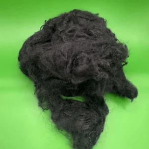 6D 90mm Virgin Polypropylene (PP) Staple Fiber Solid Black for Hygiene & Medical Nonwoven Custom Cut Length