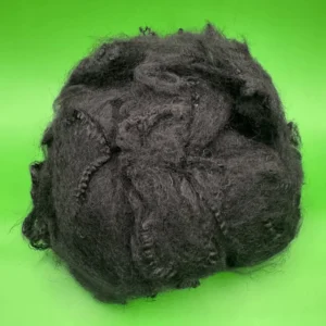 6D 90mm Virgin Polypropylene (PP) Staple Fiber Solid Black for Nonwoven & Geotextile Custom Cut Length Available