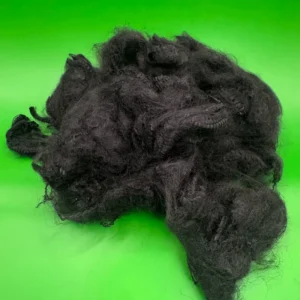6D 90mm Virgin Polypropylene (PP) Staple Fiber Solid Black for Pet Bed and Toy Stuffing Custom Cut Length