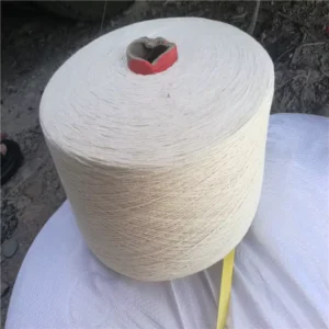 6s 8s Recycled Cotton Blend Yarn for Crochet Weaving Knitting White Melange Dyed Pattern Eco Friendly Thread