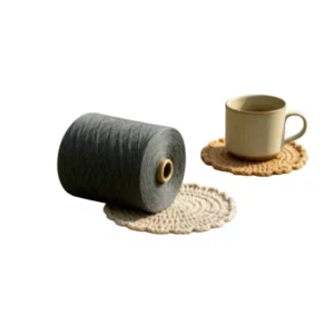 7# Grey 32S 100% Polyester High Tenacity Spun Yarn Dyed Ring Spun for Knitting Weaving and Sewing