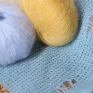 70% Kid Mohair Wool 30% Silk Yarn Soft Fineness Mohair Wool Yarn for Hand Knitting Sweater