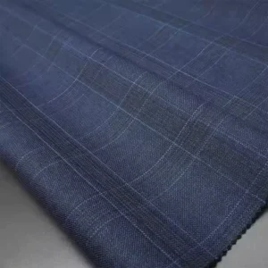 70%W 30%P Blend Wool/Polyester Fabric Worsted Merino Wool Suiting Fabric for Men Suits Plaid