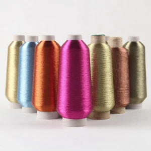 75D 150D 300D 500D Custom Metallic Yarn for Embroidery L Type Gold and Silver Thread