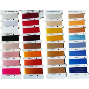 75D FDY Polyester Twisted Yarn Bleached Chenille Yarn High Gloss Woven Tape Labels Drawn Low Elastic Long Filament Highly