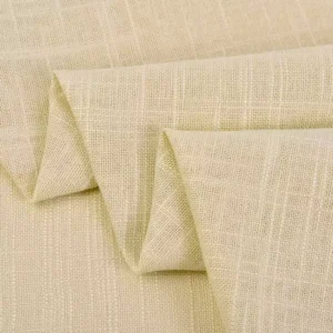 77 count Woven Slub Yarn Vintage Linen Viscose Linen Man Cotton Fabric Plain Dyed Abrasion Resistant Brocade Fabric Tang Style