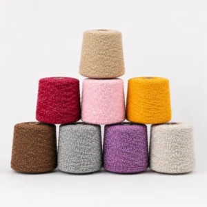 8 Colors Available Boucle Loop Yarn Multi Color Fancy Textured Yarn for Crochet Knitting